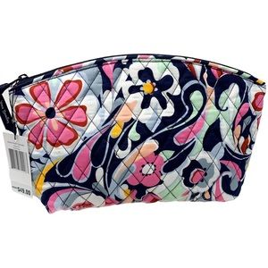 Vera Bradley Floral Cosmetic Bag - Pink, Blue, Yellow